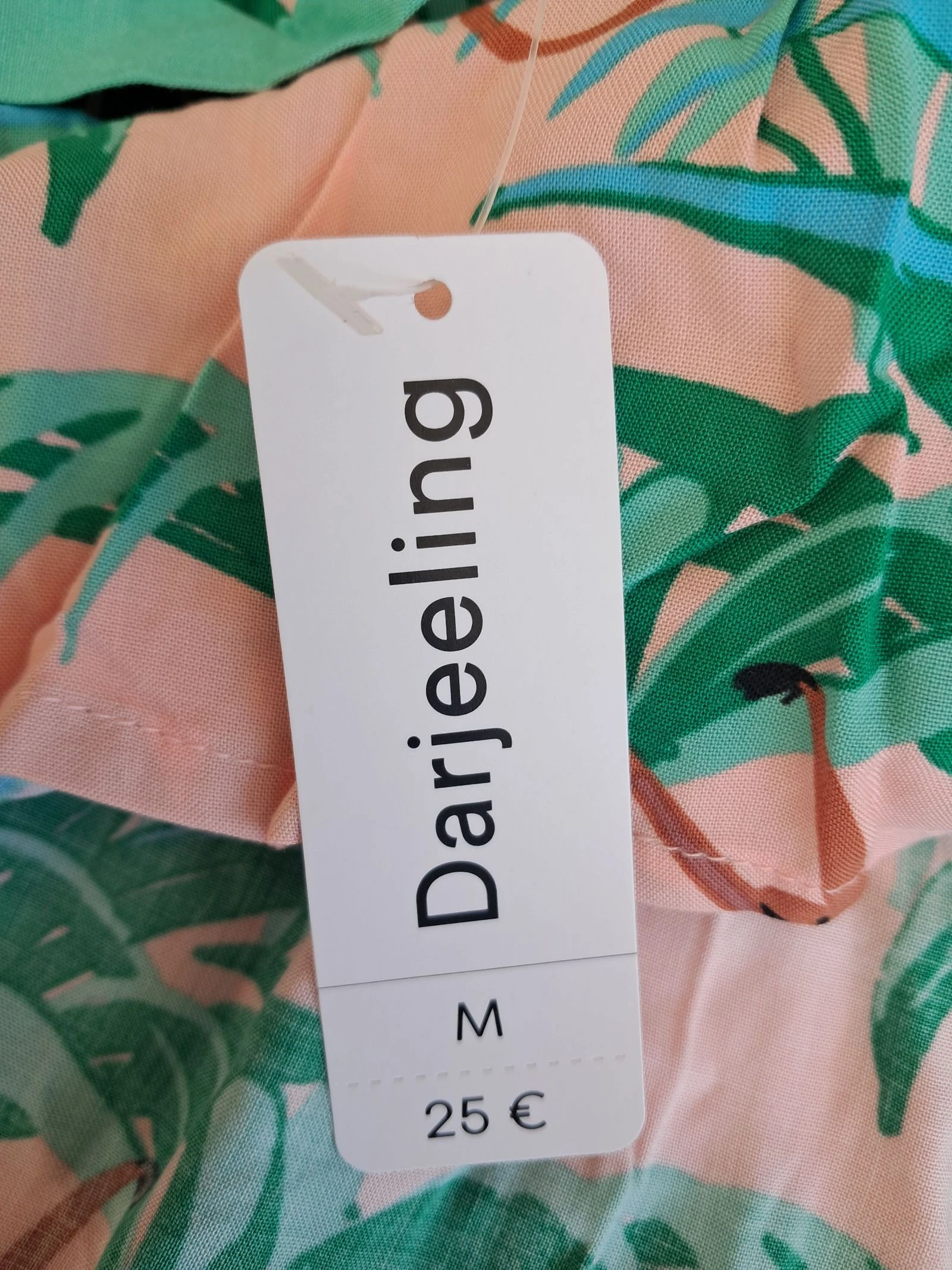 Top con tirantes Darjeeling, con estampado tropical original 38 nuevo (folaje y animales) – photo 8